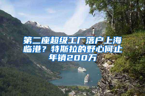 第二座超级工厂落户上海临港？特斯拉的野心何止年销200万