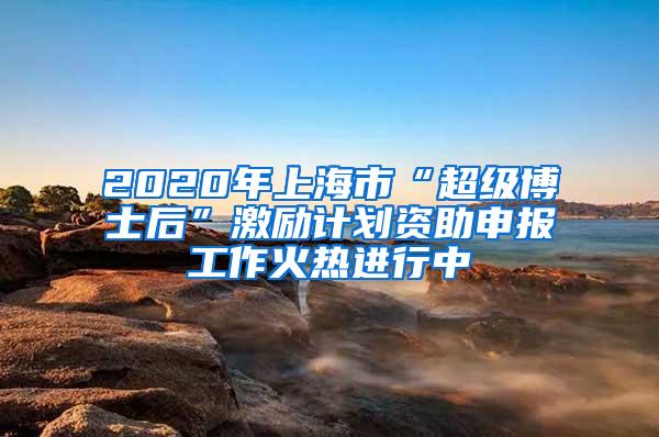 2020年上海市“超级博士后”激励计划资助申报工作火热进行中