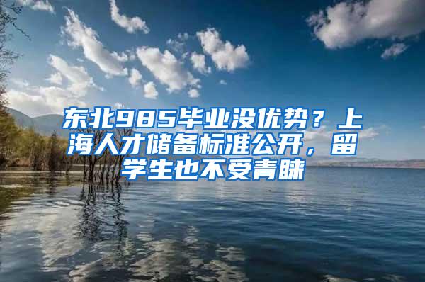 东北985毕业没优势？上海人才储备标准公开，留学生也不受青睐