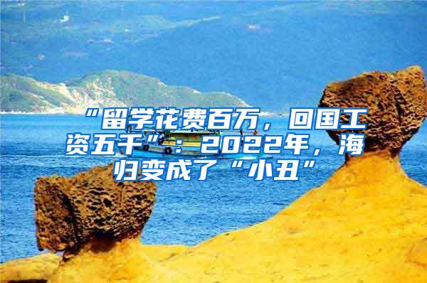 “留学花费百万，回国工资五千”：2022年，海归变成了“小丑”