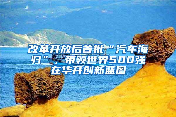 改革开放后首批“汽车海归”，带领世界500强在华开创新蓝图