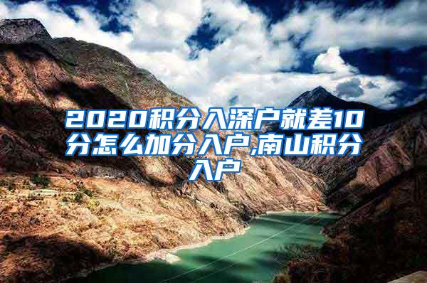 2020积分入深户就差10分怎么加分入户,南山积分入户