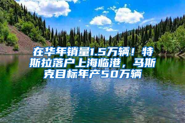 在华年销量1.5万辆！特斯拉落户上海临港，马斯克目标年产50万辆