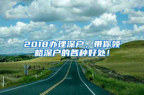 2018办理深户，带你领略深户的各种好处！