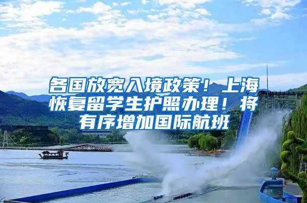 各国放宽入境政策！上海恢复留学生护照办理！将有序增加国际航班