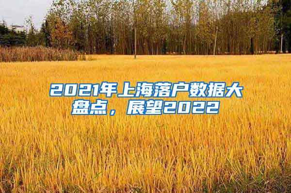 2021年上海落户数据大盘点，展望2022