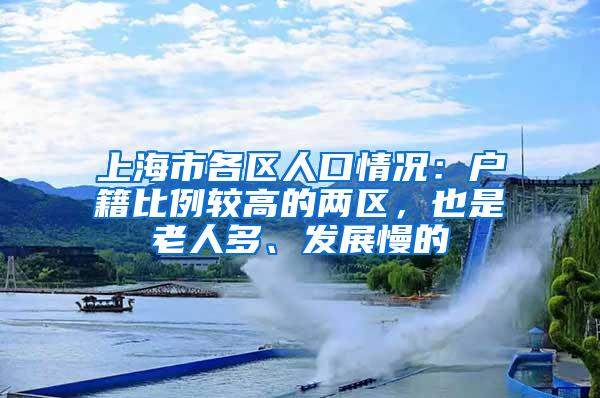 上海市各区人口情况：户籍比例较高的两区，也是老人多、发展慢的