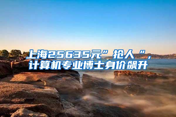 上海25635元”抢人“，计算机专业博士身价飙升