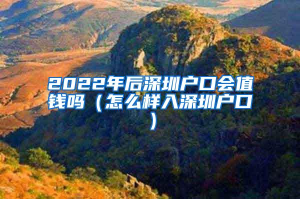 2022年后深圳户口会值钱吗（怎么样入深圳户口）