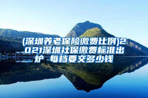 (深圳养老保险缴费比例)2021深圳社保缴费标准出炉 每档要交多少钱