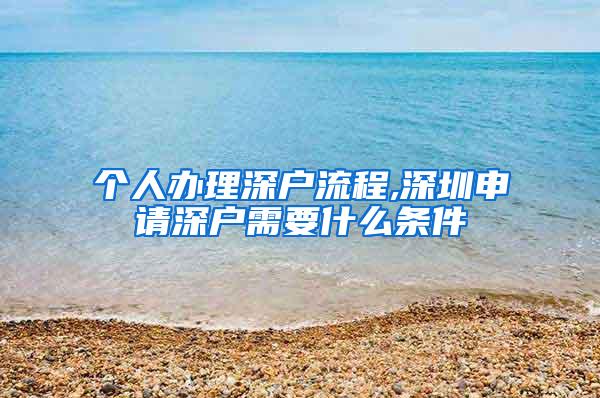 个人办理深户流程,深圳申请深户需要什么条件