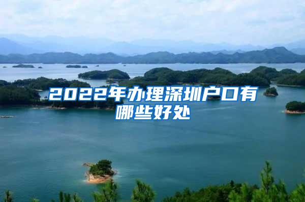 2022年办理深圳户口有哪些好处