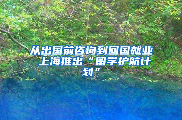 从出国前咨询到回国就业 上海推出“留学护航计划”