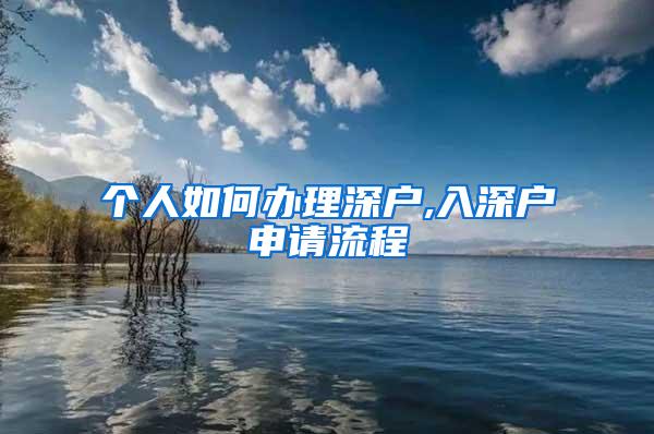 个人如何办理深户,入深户申请流程