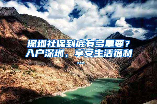 深圳社保到底有多重要？入户深圳，享受生活福利…