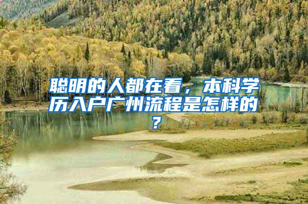 聪明的人都在看，本科学历入户广州流程是怎样的？