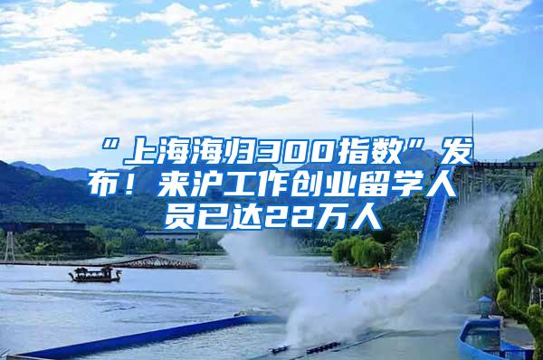 “上海海归300指数”发布！来沪工作创业留学人员已达22万人