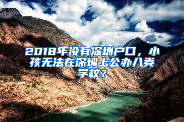 2018年没有深圳户口，小孩无法在深圳上公办八类学校？