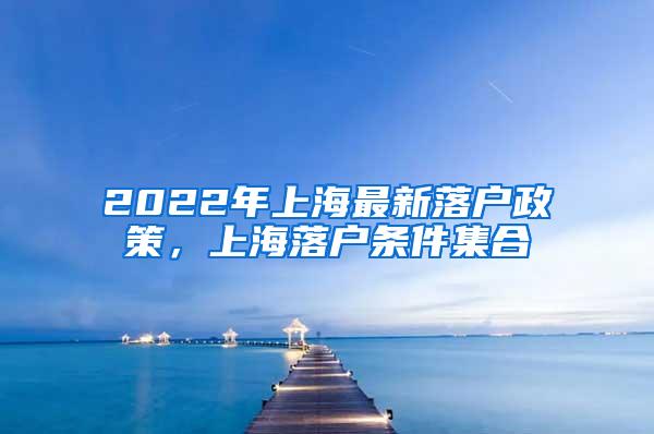 2022年上海最新落户政策，上海落户条件集合