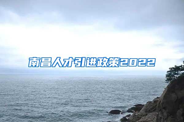 南昌人才引进政策2022