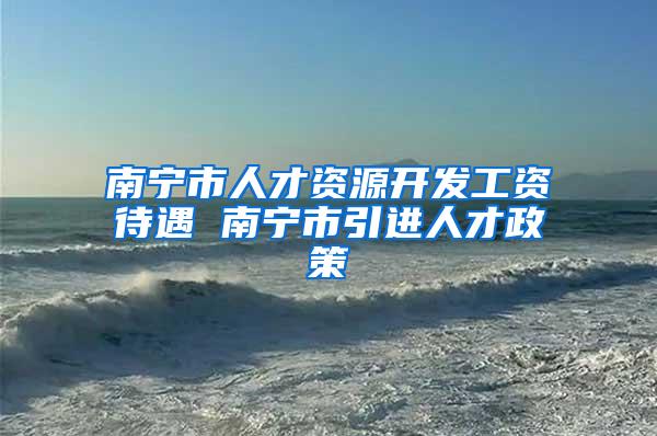 南宁市人才资源开发工资待遇 南宁市引进人才政策