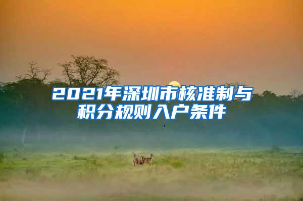 2021年深圳市核准制与积分规则入户条件