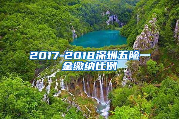 2017-2018深圳五险一金缴纳比例