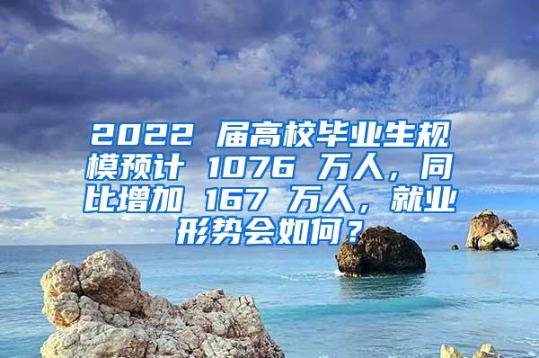 2022 届高校毕业生规模预计 1076 万人，同比增加 167 万人，就业形势会如何？