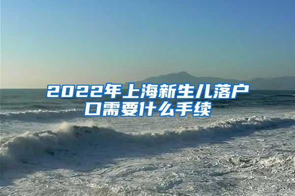 2022年上海新生儿落户口需要什么手续