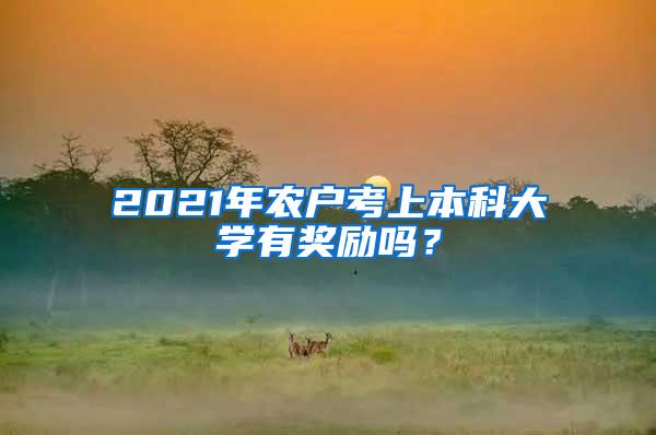 2021年农户考上本科大学有奖励吗？