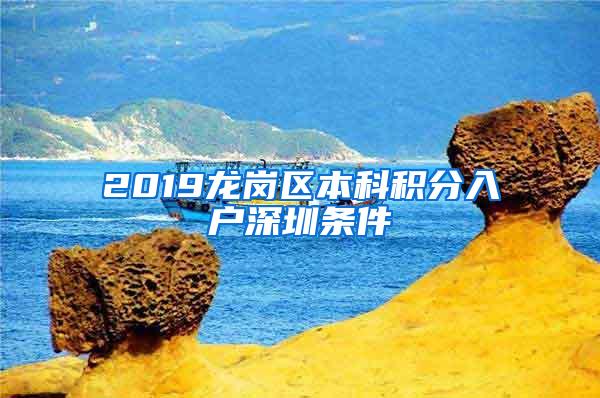 2019龙岗区本科积分入户深圳条件