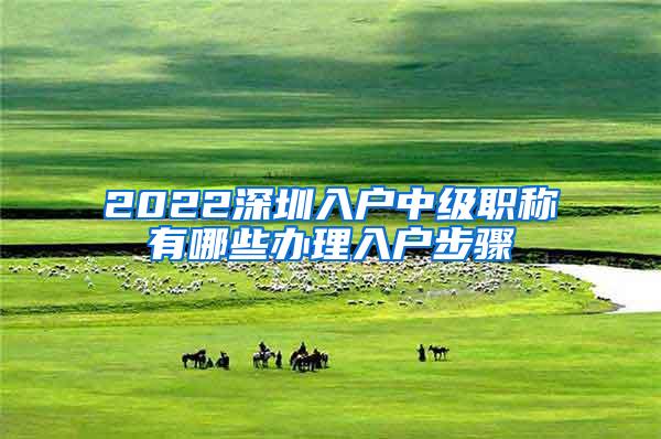 2022深圳入户中级职称有哪些办理入户步骤