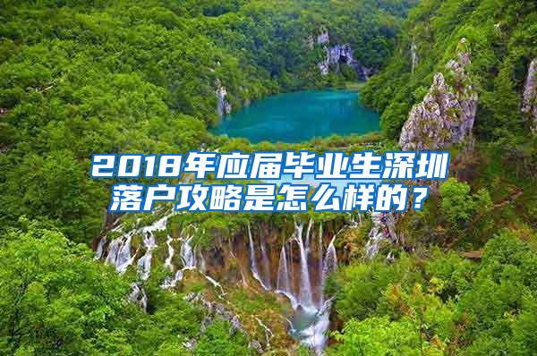 2018年应届毕业生深圳落户攻略是怎么样的？