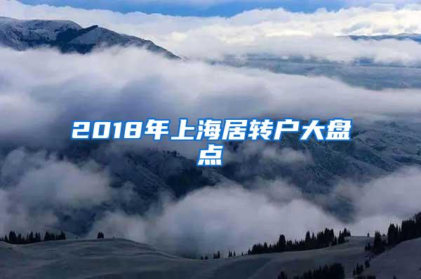 2018年上海居转户大盘点