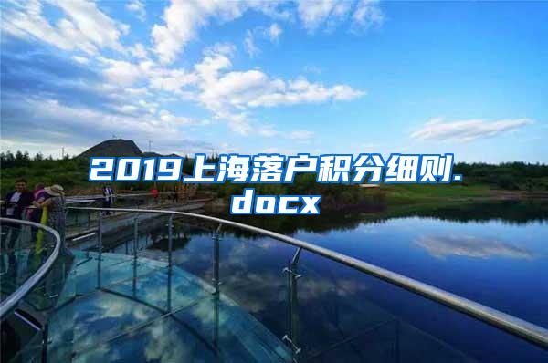 2019上海落户积分细则.docx