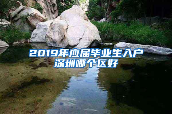 2019年应届毕业生入户深圳哪个区好