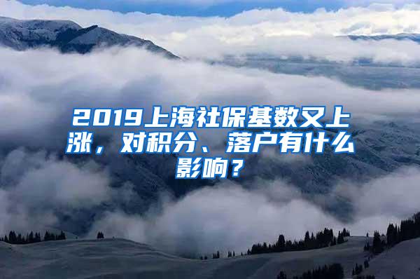 2019上海社保基数又上涨，对积分、落户有什么影响？