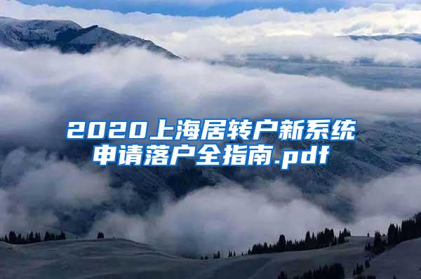 2020上海居转户新系统申请落户全指南.pdf