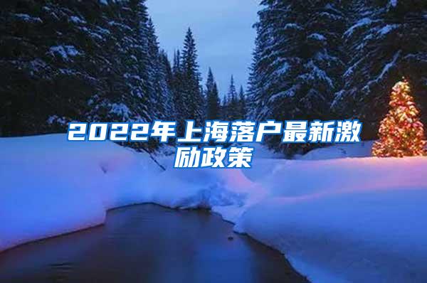 2022年上海落户最新激励政策