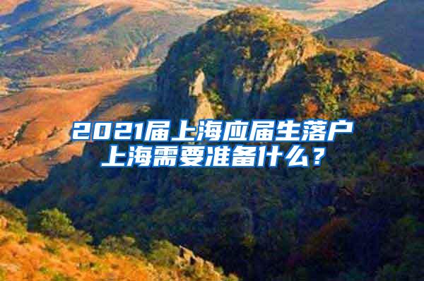 2021届上海应届生落户上海需要准备什么？