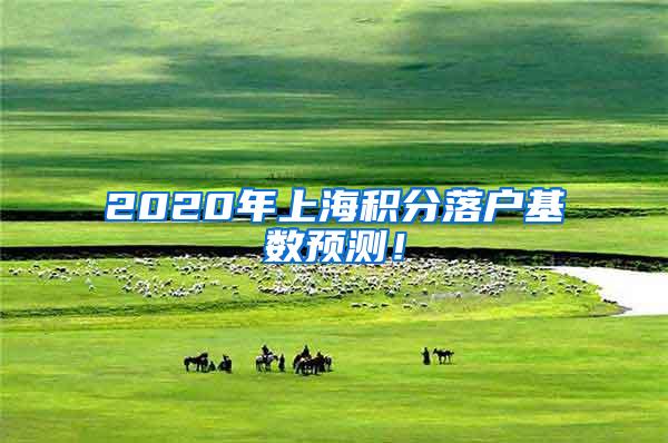 2020年上海积分落户基数预测！