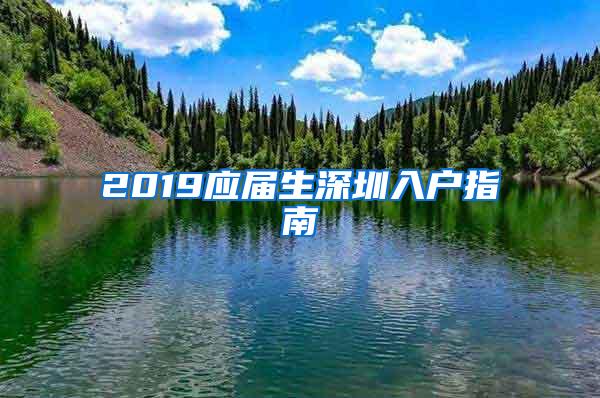 2019应届生深圳入户指南