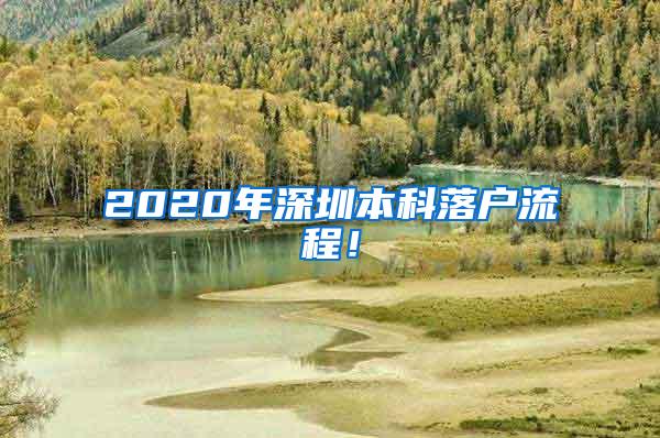 2020年深圳本科落户流程！