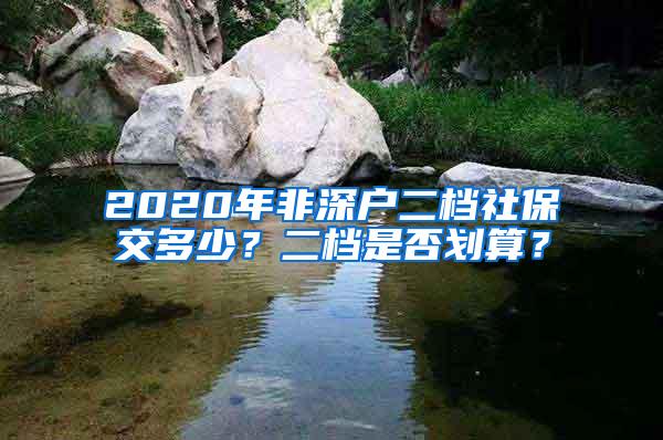 2020年非深户二档社保交多少？二档是否划算？