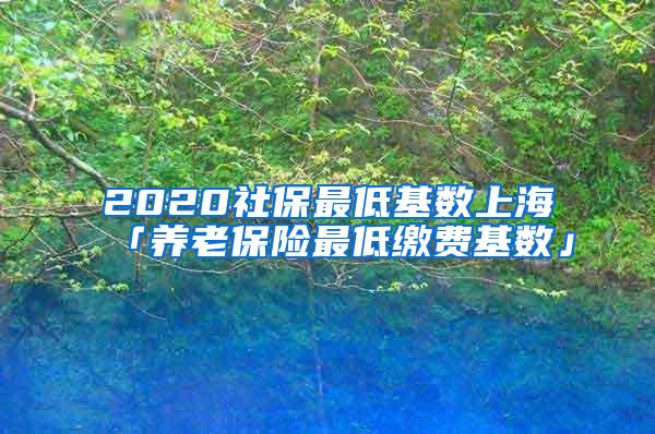 2020社保最低基数上海「养老保险最低缴费基数」