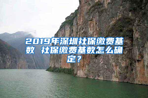 2019年深圳社保缴费基数 社保缴费基数怎么确定？