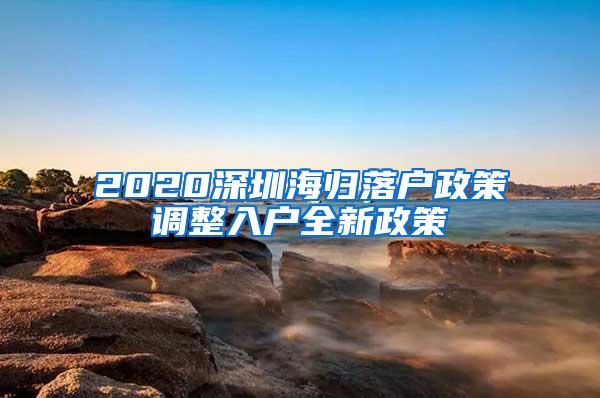 2020深圳海归落户政策调整入户全新政策