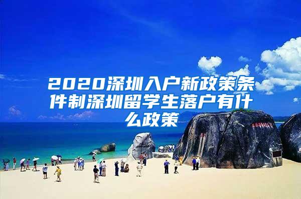 2020深圳入户新政策条件制深圳留学生落户有什么政策