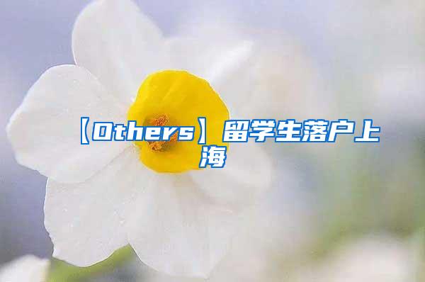 【Others】留学生落户上海