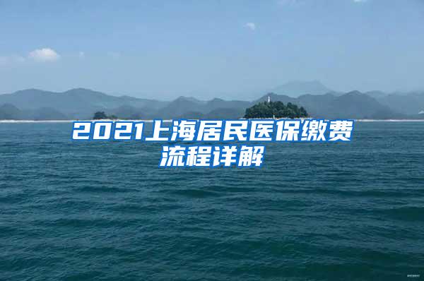 2021上海居民医保缴费流程详解